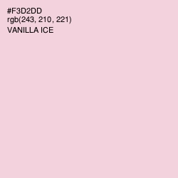 #F3D2DD - Vanilla Ice Color Image
